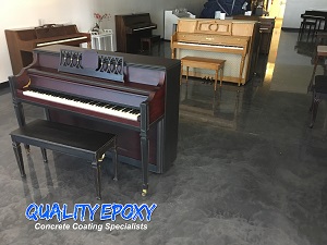 Quality Metallic Epoxy Floor at First Piano