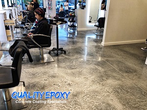 Quality Metallic Epoxy Floor at Tony & Guy Hair Salon