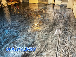 Quality Epoxy Metallic Garage Floor
