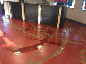 Quality Metallic Epoxy Floor at Desert Car Care
