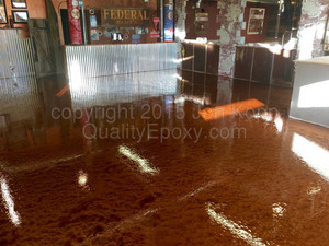 Quality Metallic Epoxy Floor at Jugs and Strokers