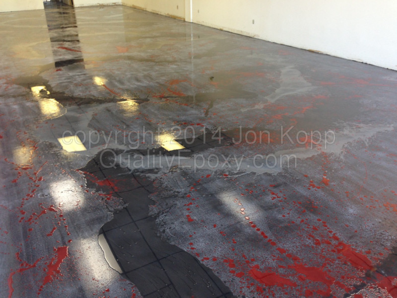 Quality Metallic Epoxy Floor at King of Nuts