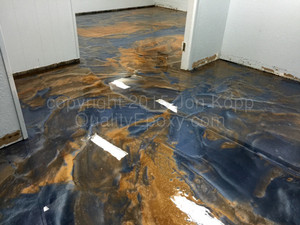 Quality Metallic Epoxy Floor at A Touch of Class Pet Grooming